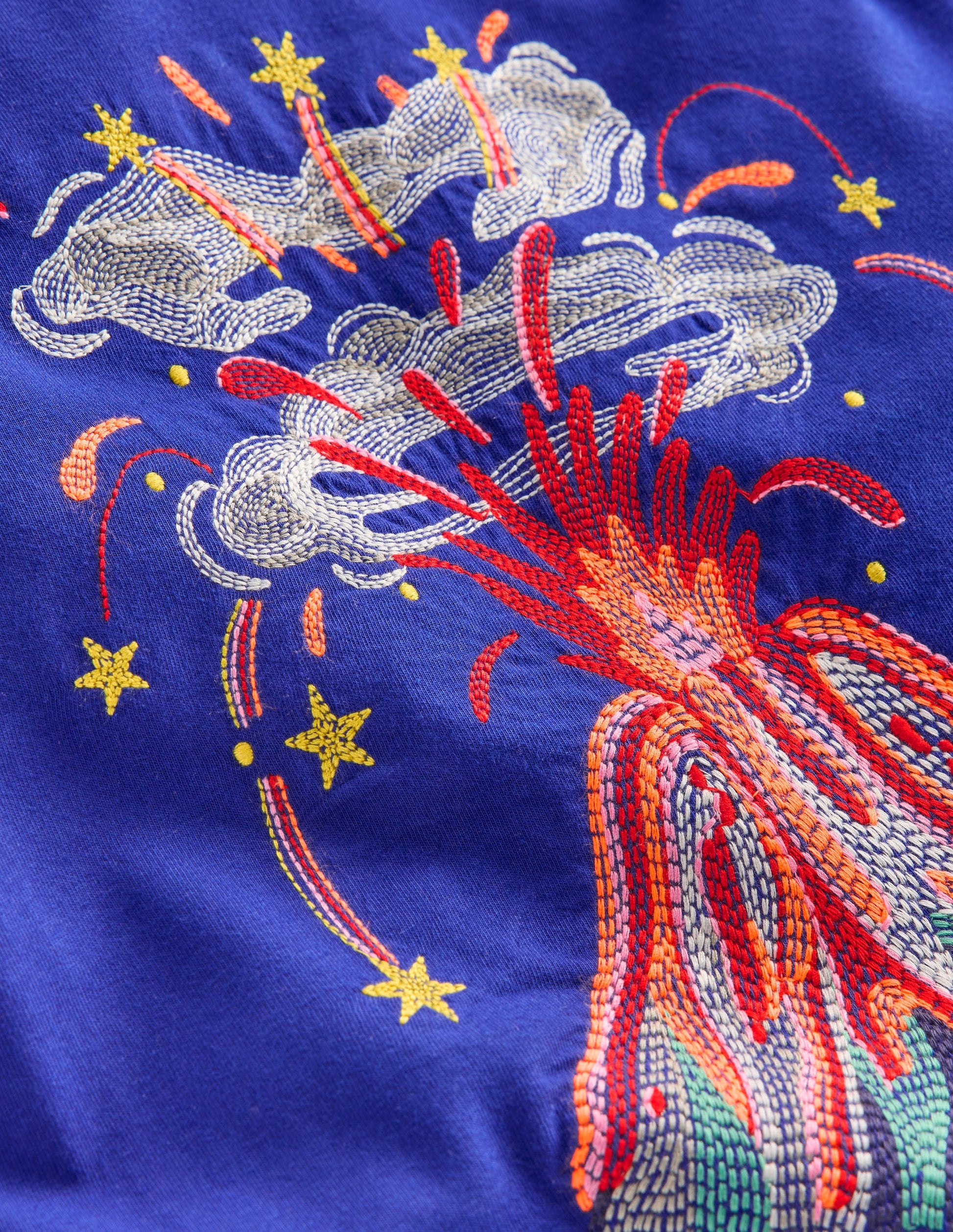 Langärmliges Superstitch-Oberteil-Bunt Vulkane-5