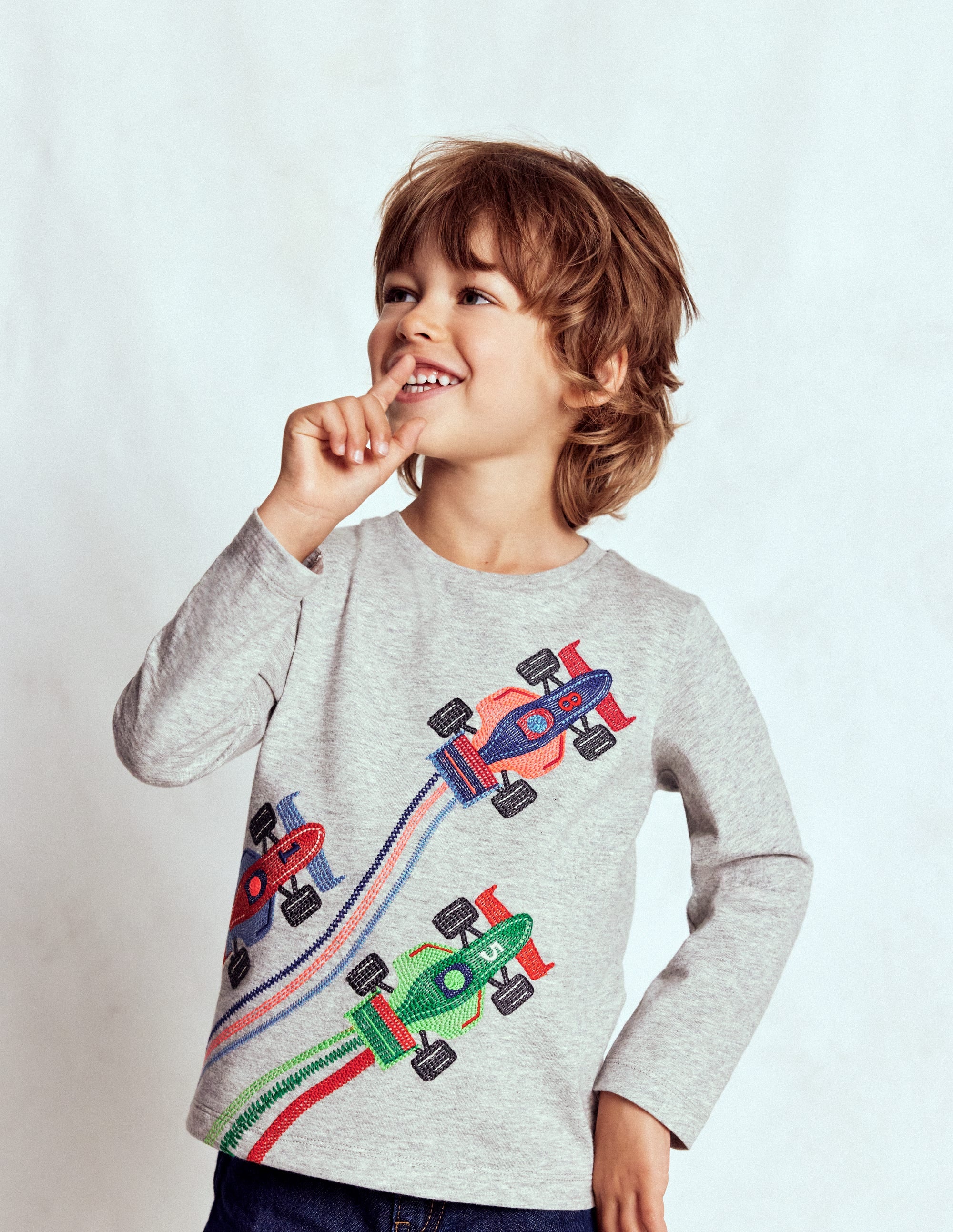 Superstitch Long Sleeve Top-Racing Cars - Image 1