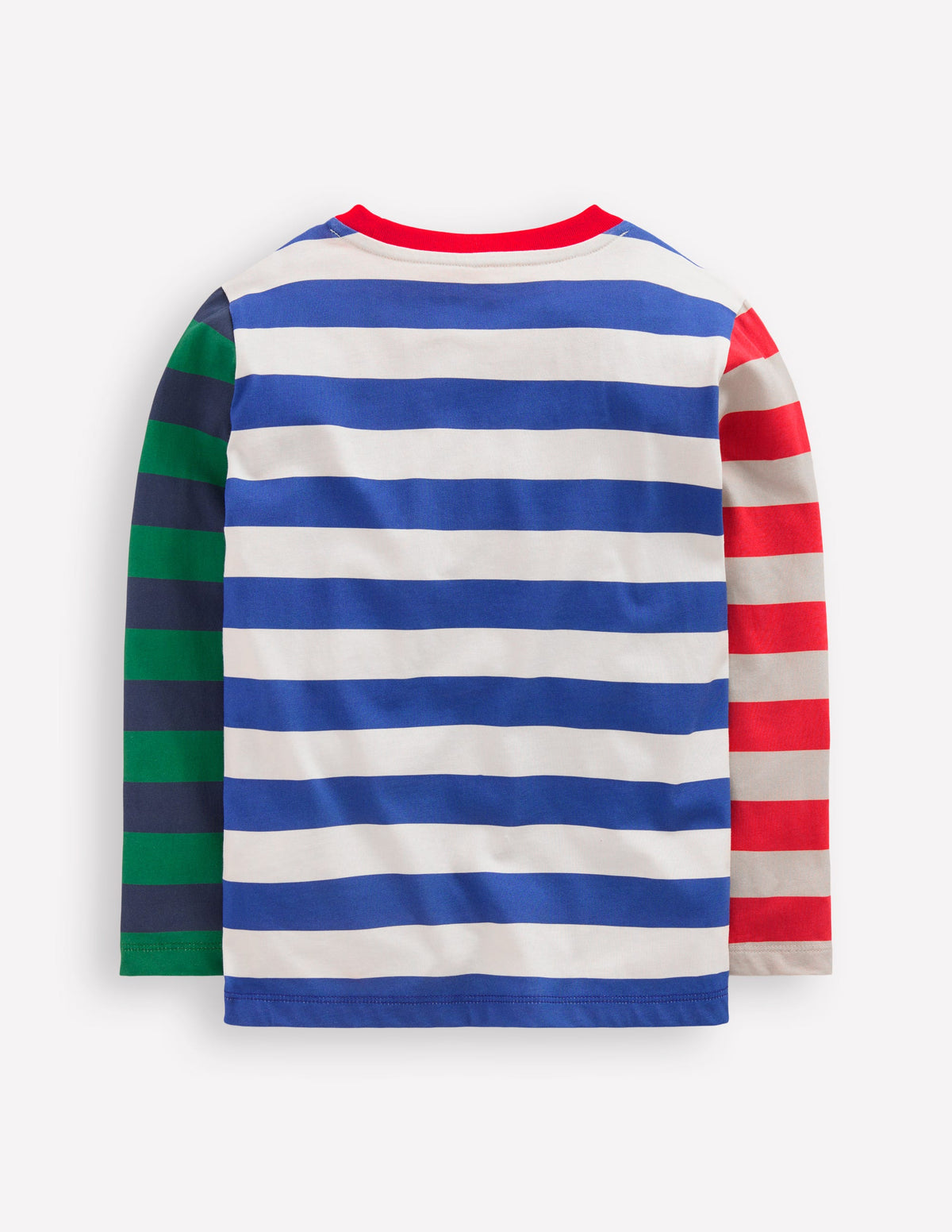 Long Sleeve Hotchpotch T-shirt-White Multi - Image 2