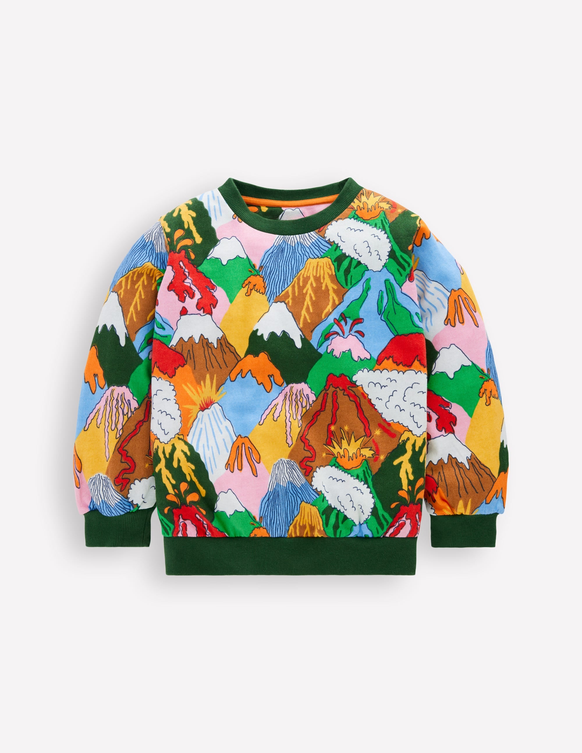 Bedrucktes Sweatshirt für den Alltag-Bunt Vulkane - Image 2