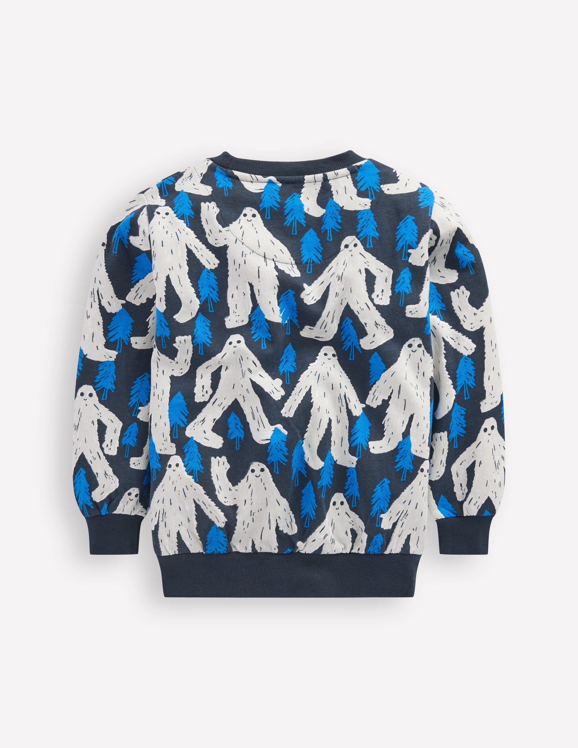 Bedrucktes Sweatshirt für den Alltag-Directoire-Blau Yeti - Image 2