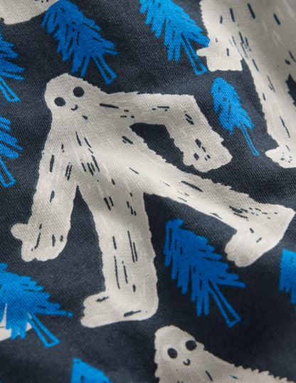 Bedrucktes Sweatshirt für den Alltag-Directoire-Blau Yeti-4