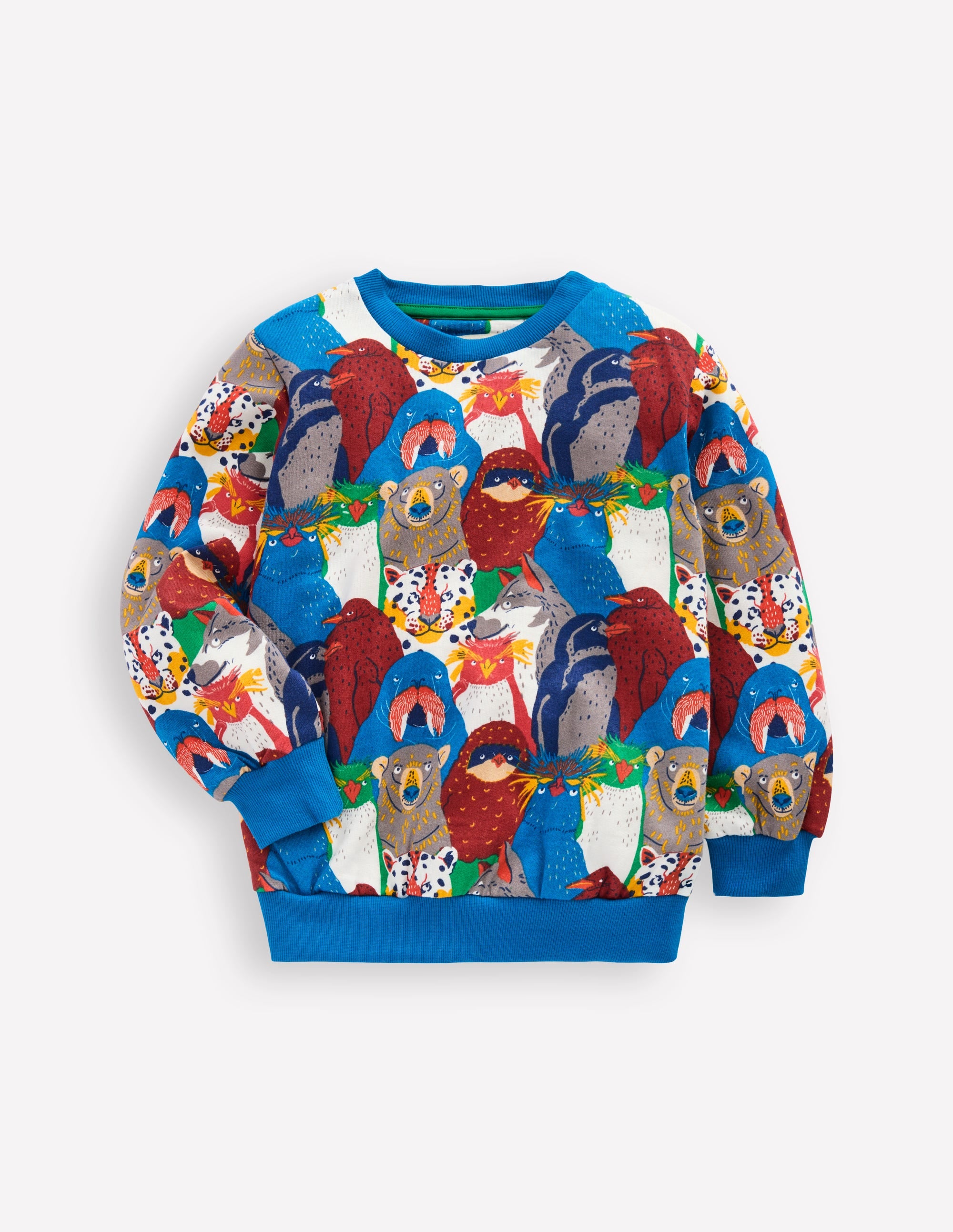 Bedrucktes Sweatshirt für den Alltag-Bunt Tiere der Arktis - Image 1