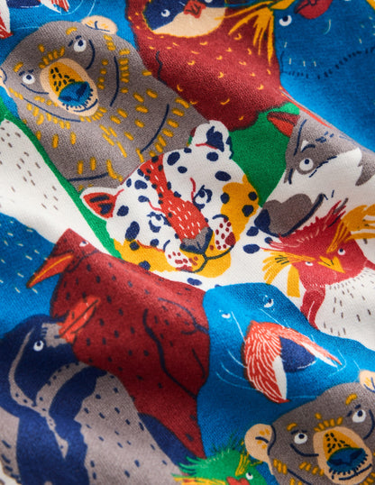 Bedrucktes Sweatshirt für den Alltag-Bunt Tiere der Arktis-4