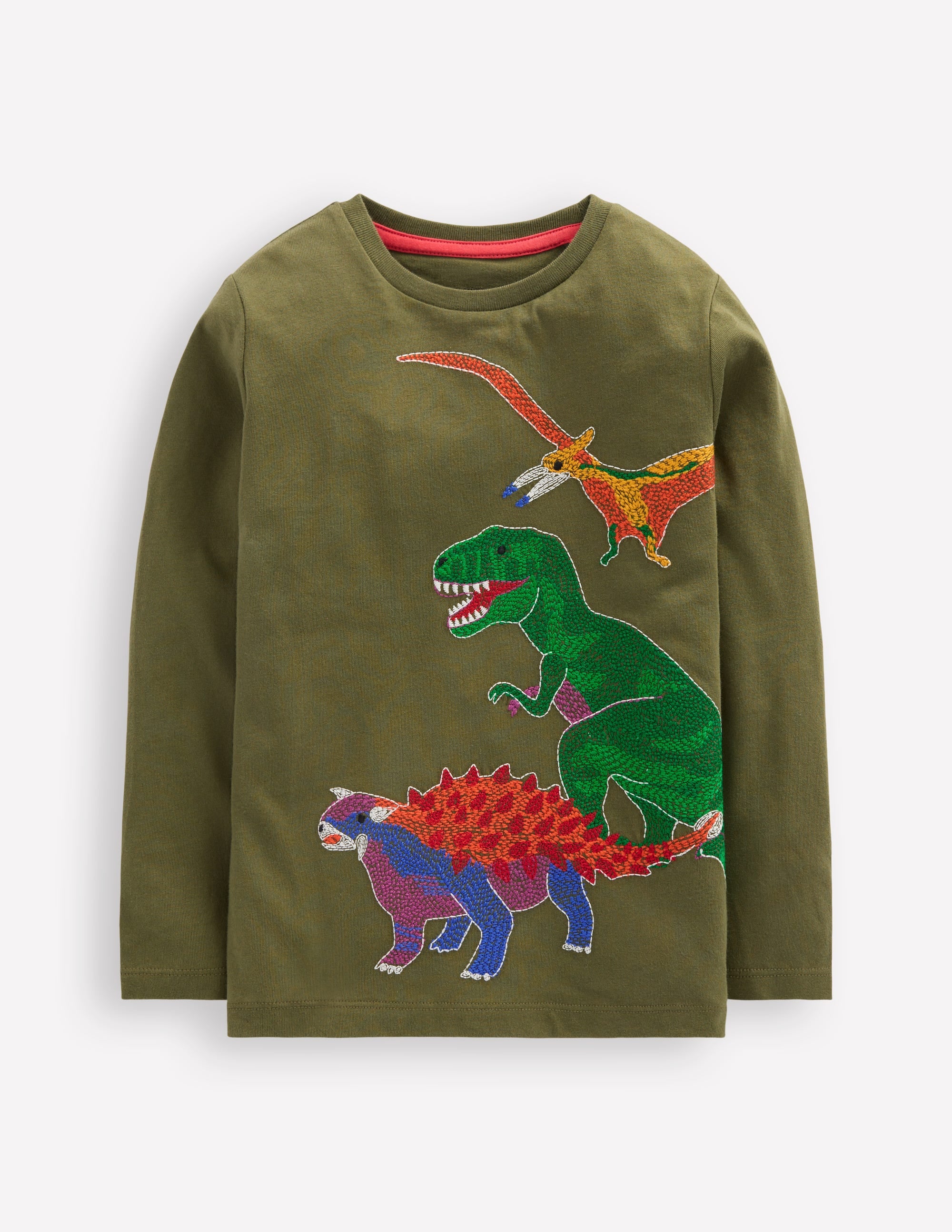 T-shirt phosphorescent à super surpiqûres-Dino mousse hivernale - Image 4