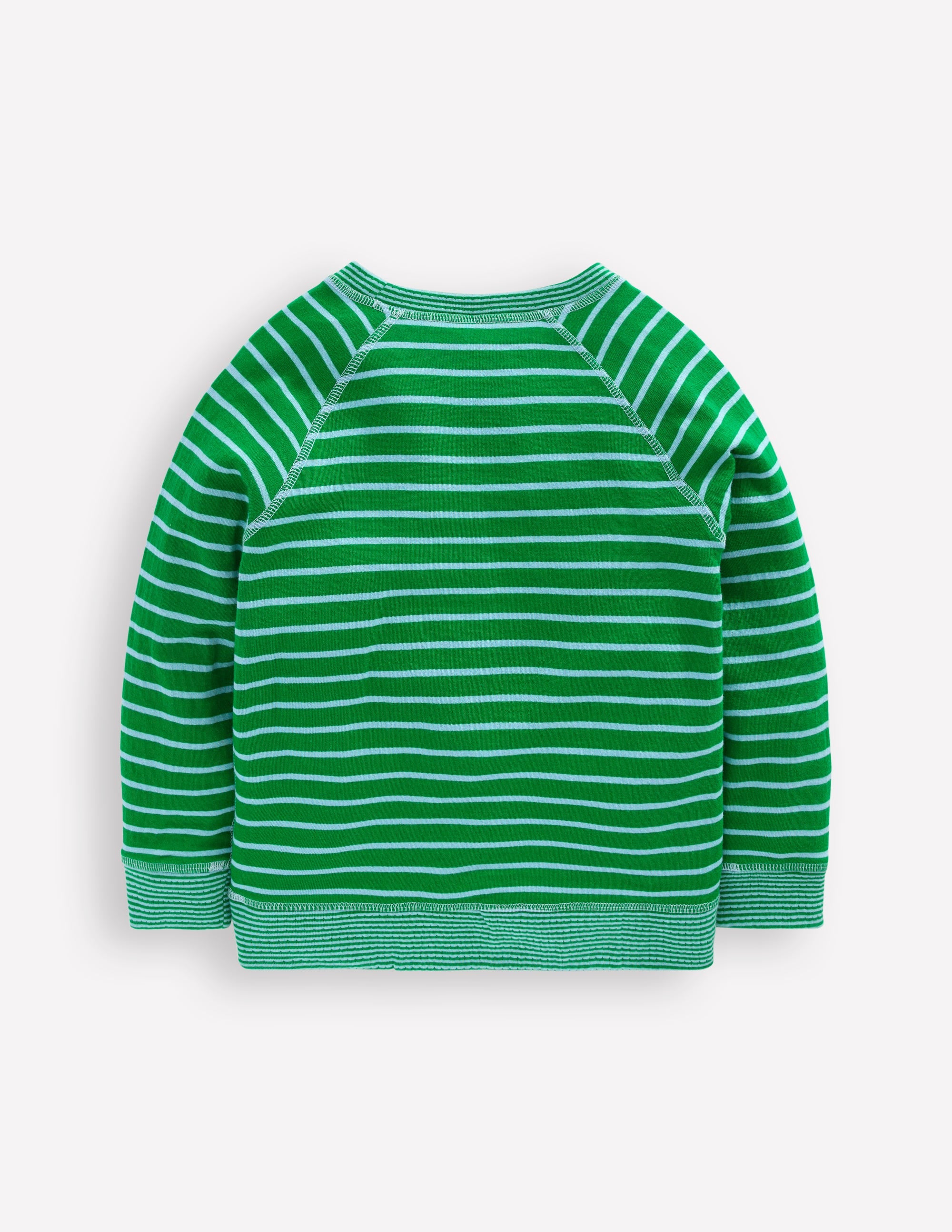 T-shirt réversible à manches longues-TAMBOURIN VERT / BLEU - Image 2