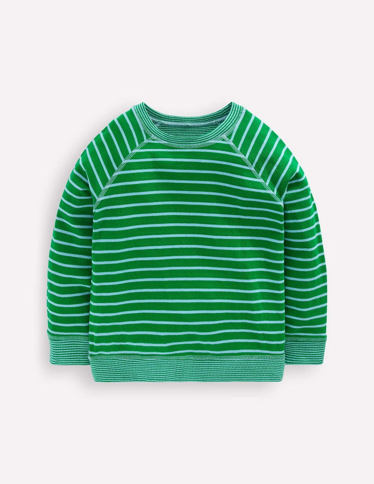 Langarmshirt zum Wenden-GRÜNES TAMBURIN / BLAU