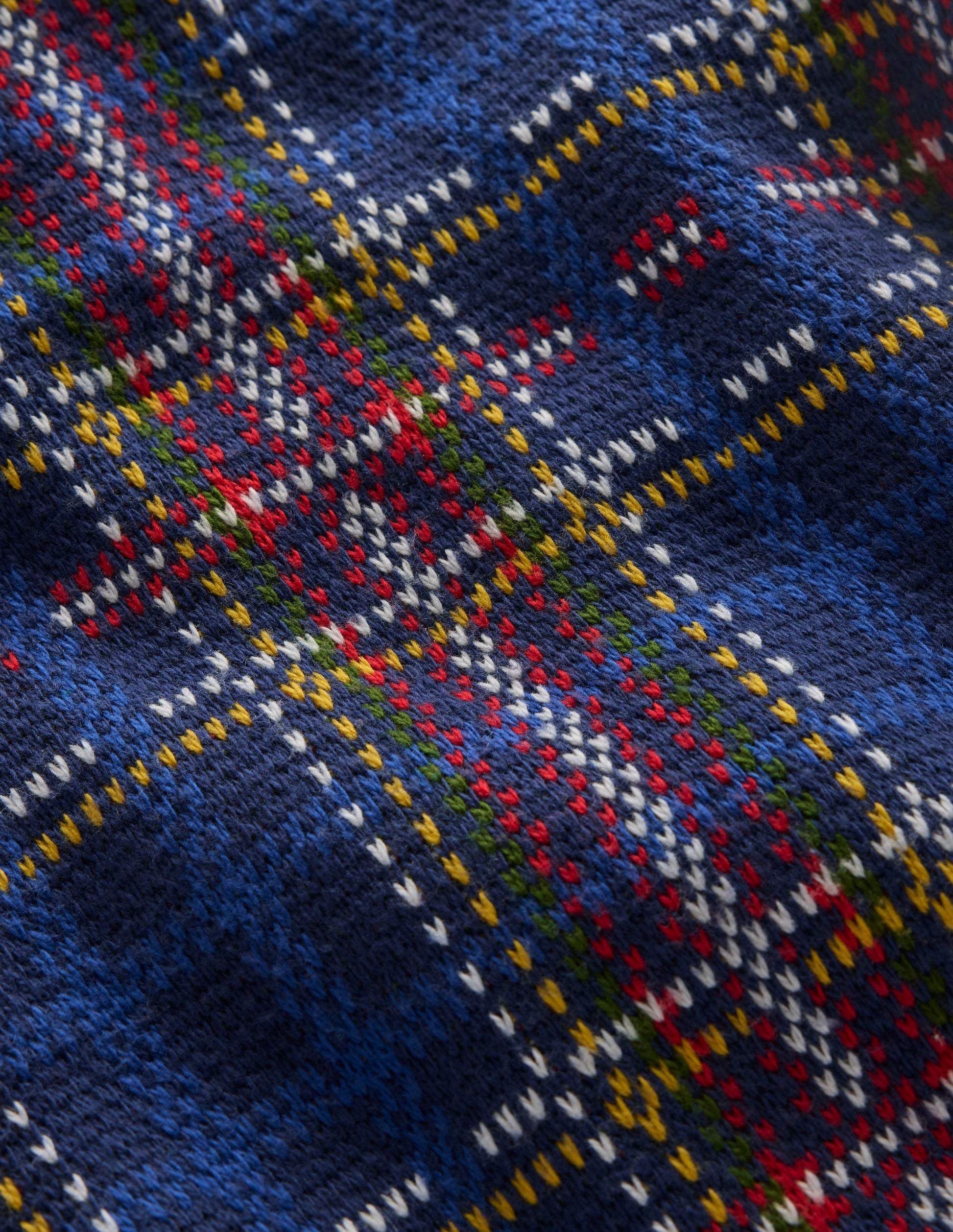 Klassischer karierter Pullover-Mittelalterliches Blau Kariert-5