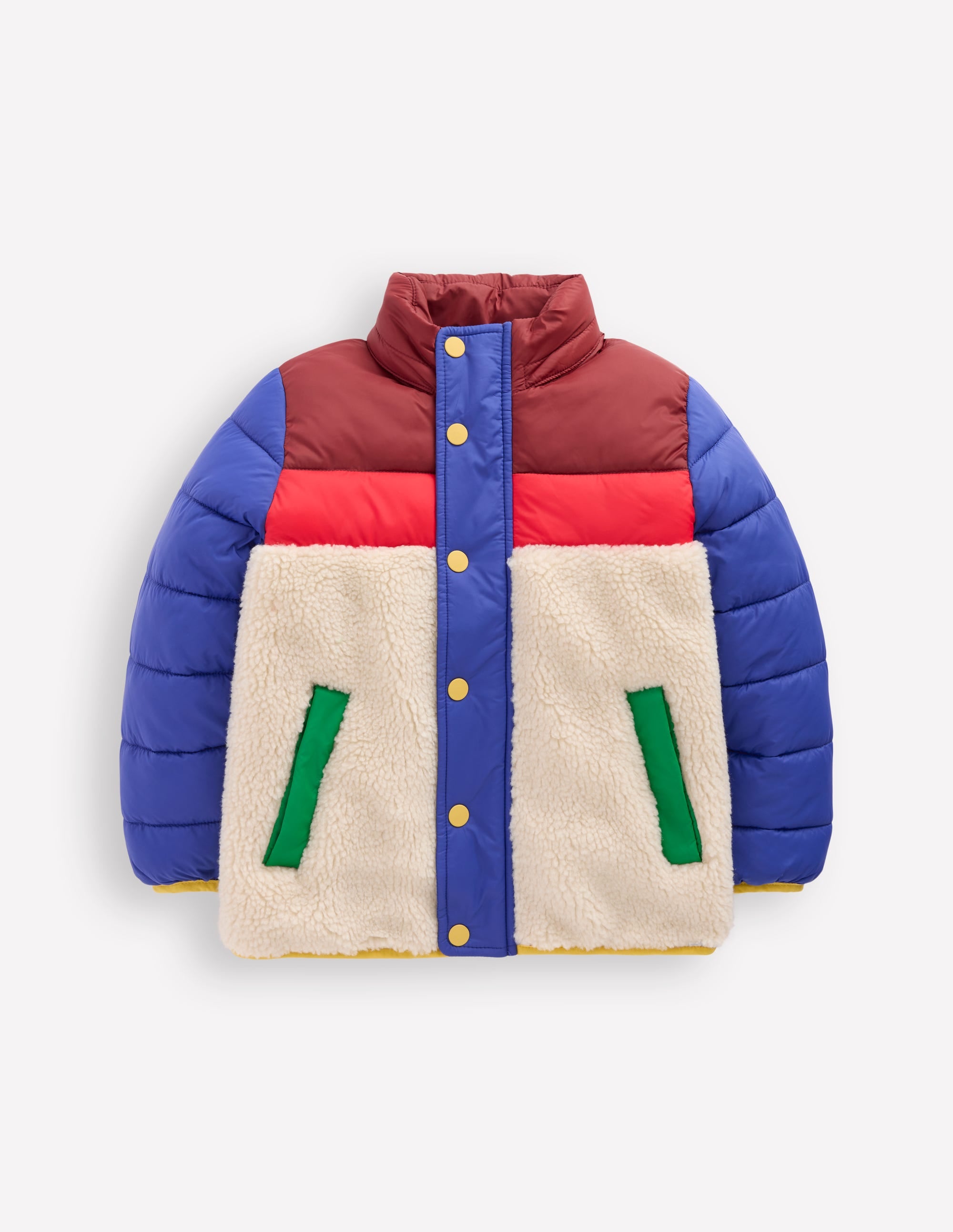 Jacke aus Teddyfell-Mix-Bunt - Image 4