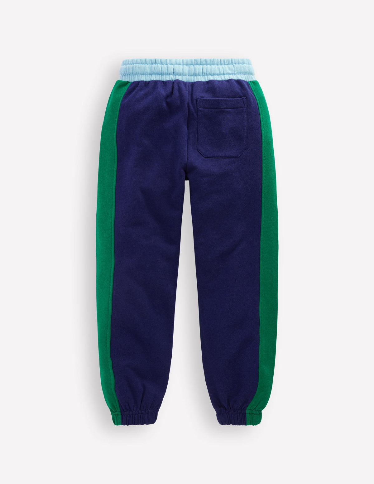 Jogginghose in Blockfarben mit Bündchen-Mittelalterliches Blau Blockfarben - Image 3
