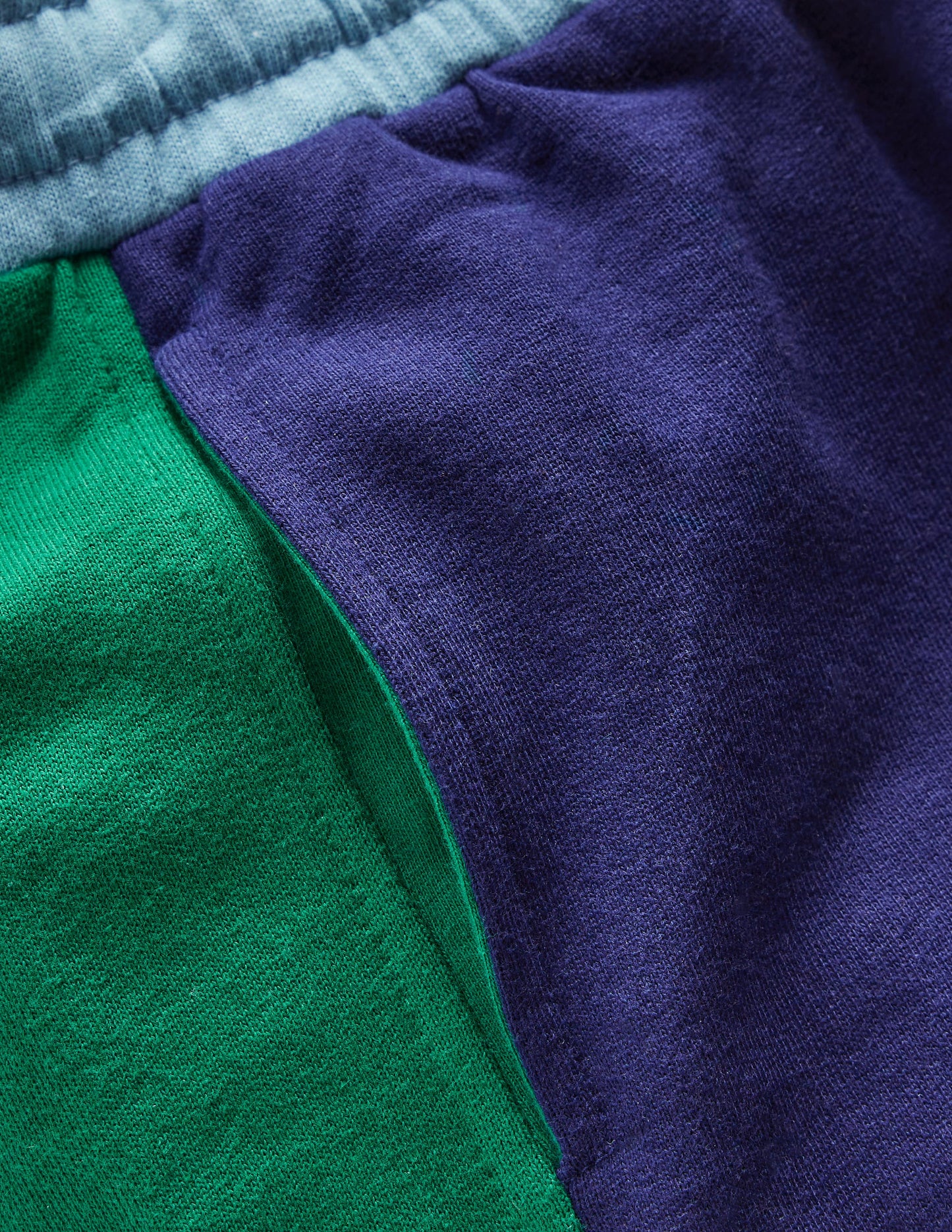 Jogginghose in Blockfarben mit Bündchen-Mittelalterliches Blau Blockfarben