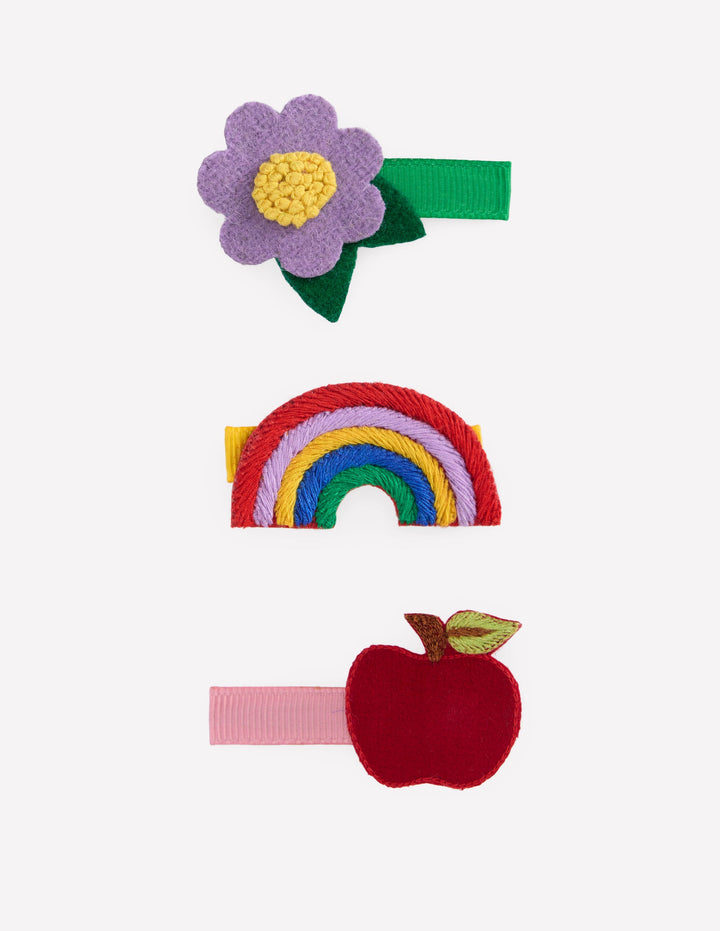 3-pack Hair Clips-Back to School