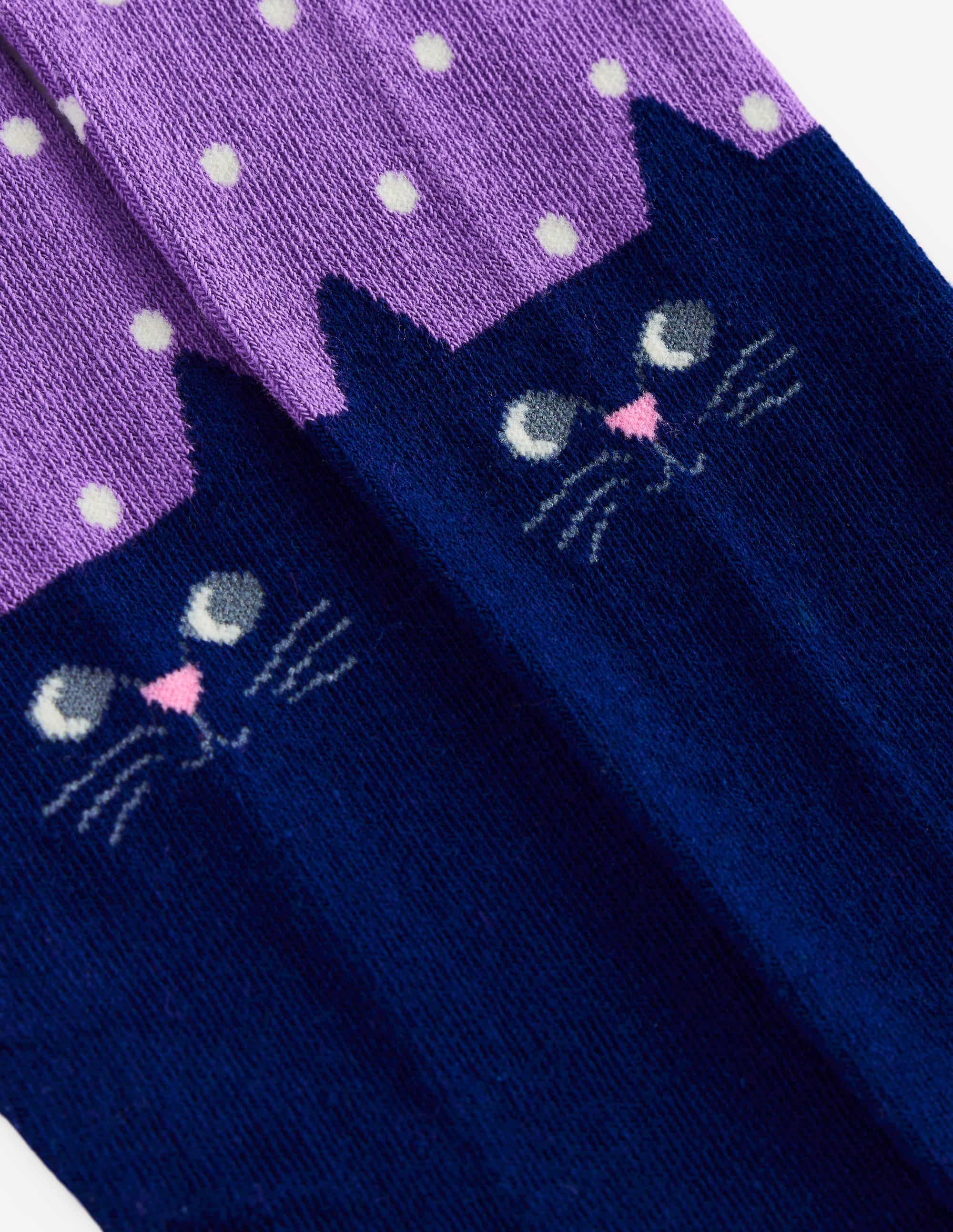 Collant à motifs-Chats topaze violette - Image 2