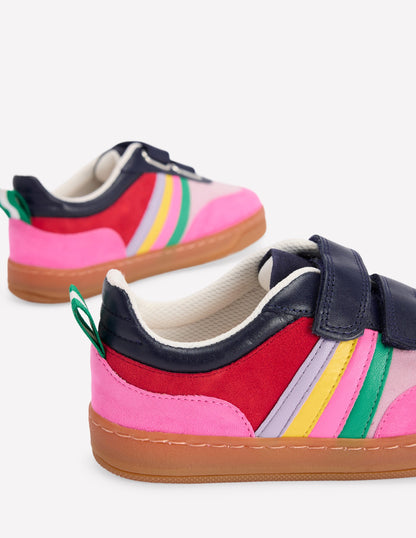 Niedrige Sneaker mit Blockfarben-Bunt-3