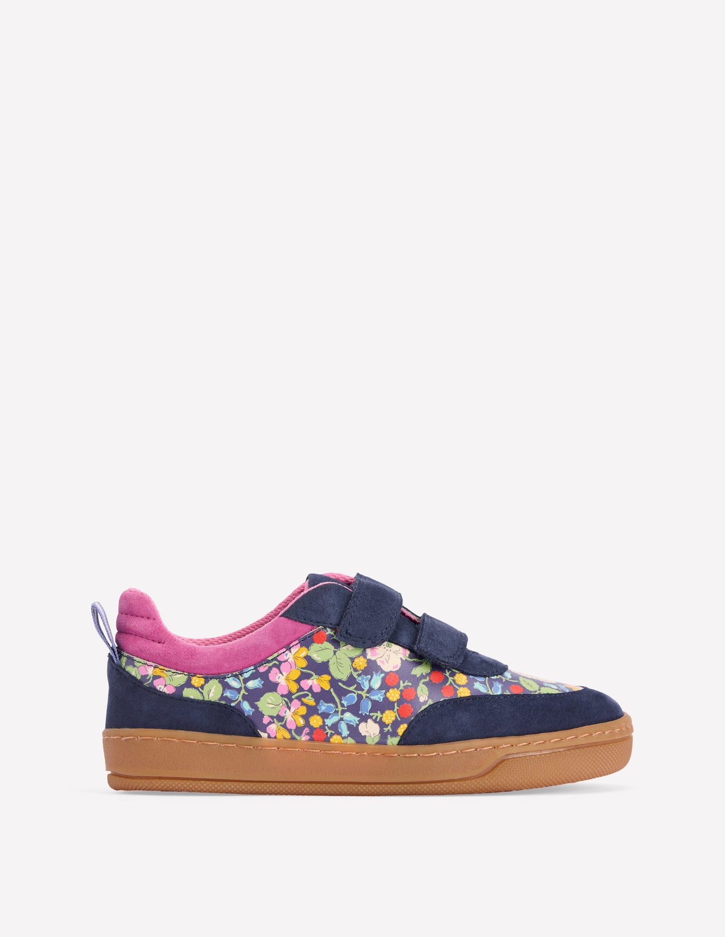 Niedrige Sneaker mit Blockfarben-Blumenmuster
