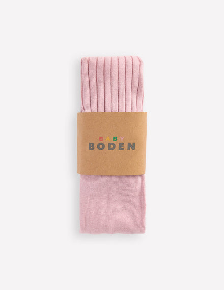 Gerippte Baby-Strumpfhose-Vintage-Rosa