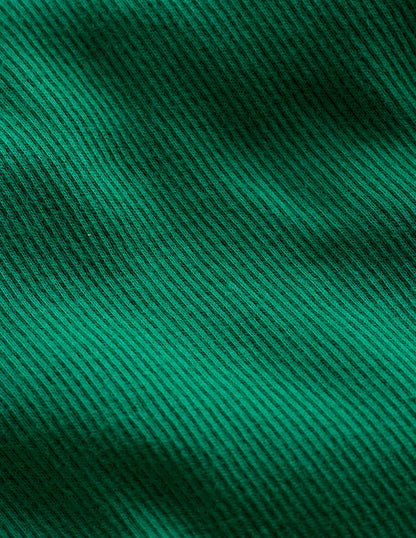 Geripptes Langarmshirt-Waldgrün-3