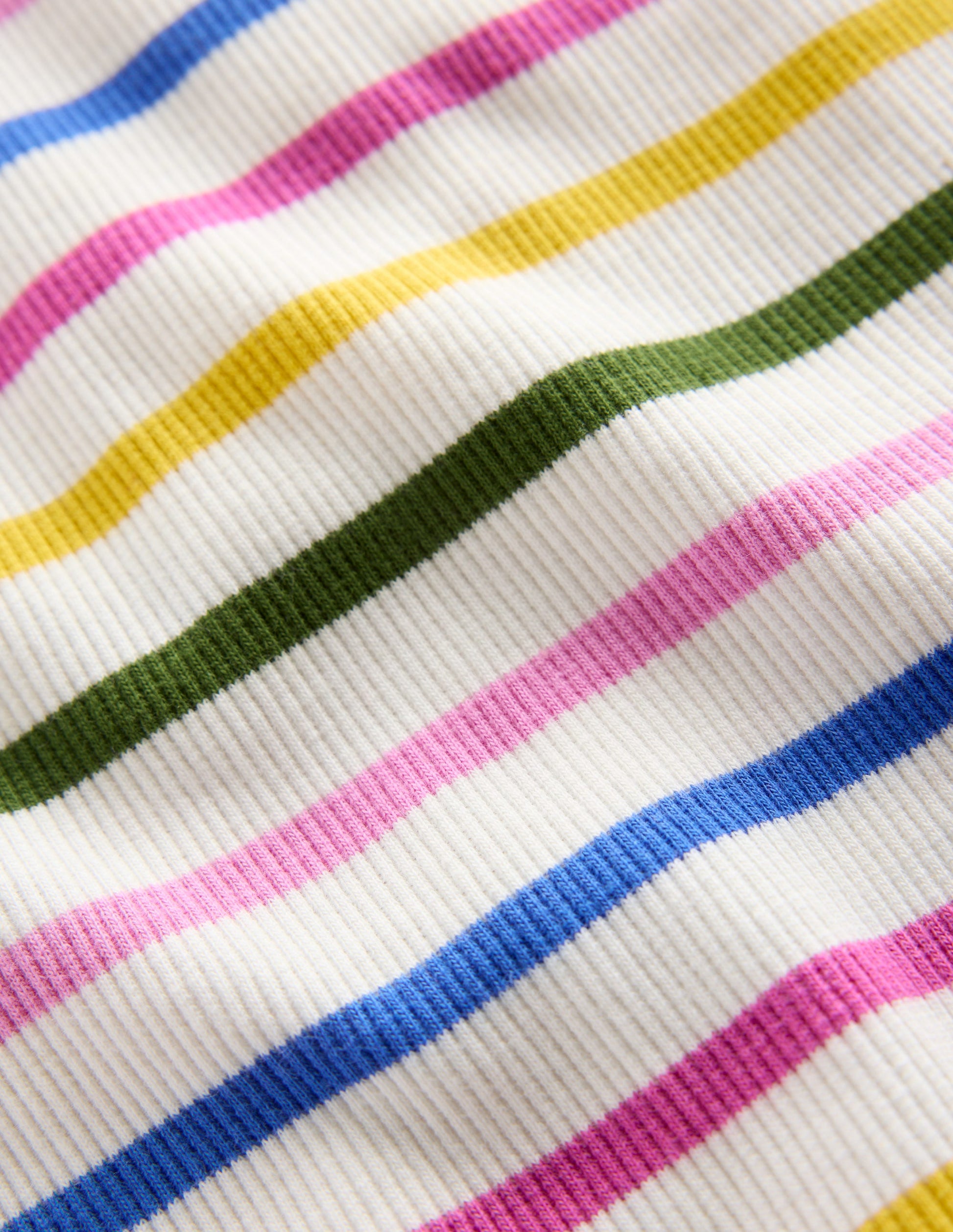 Geripptes Langarmshirt-Regenbogen Streifen-3