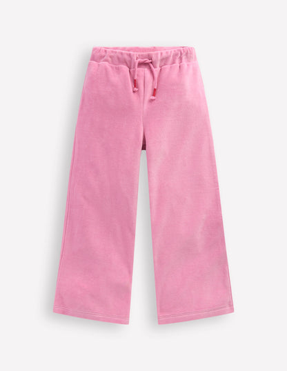 Samt-Jogginghose mit Herztasche-Kirschblütenrosa-1