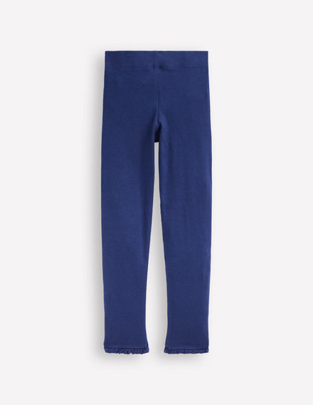 Gerippte Leggings-Steuerbordblau
