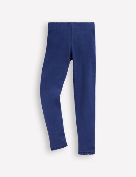 Gerippte Leggings-Steuerbordblau