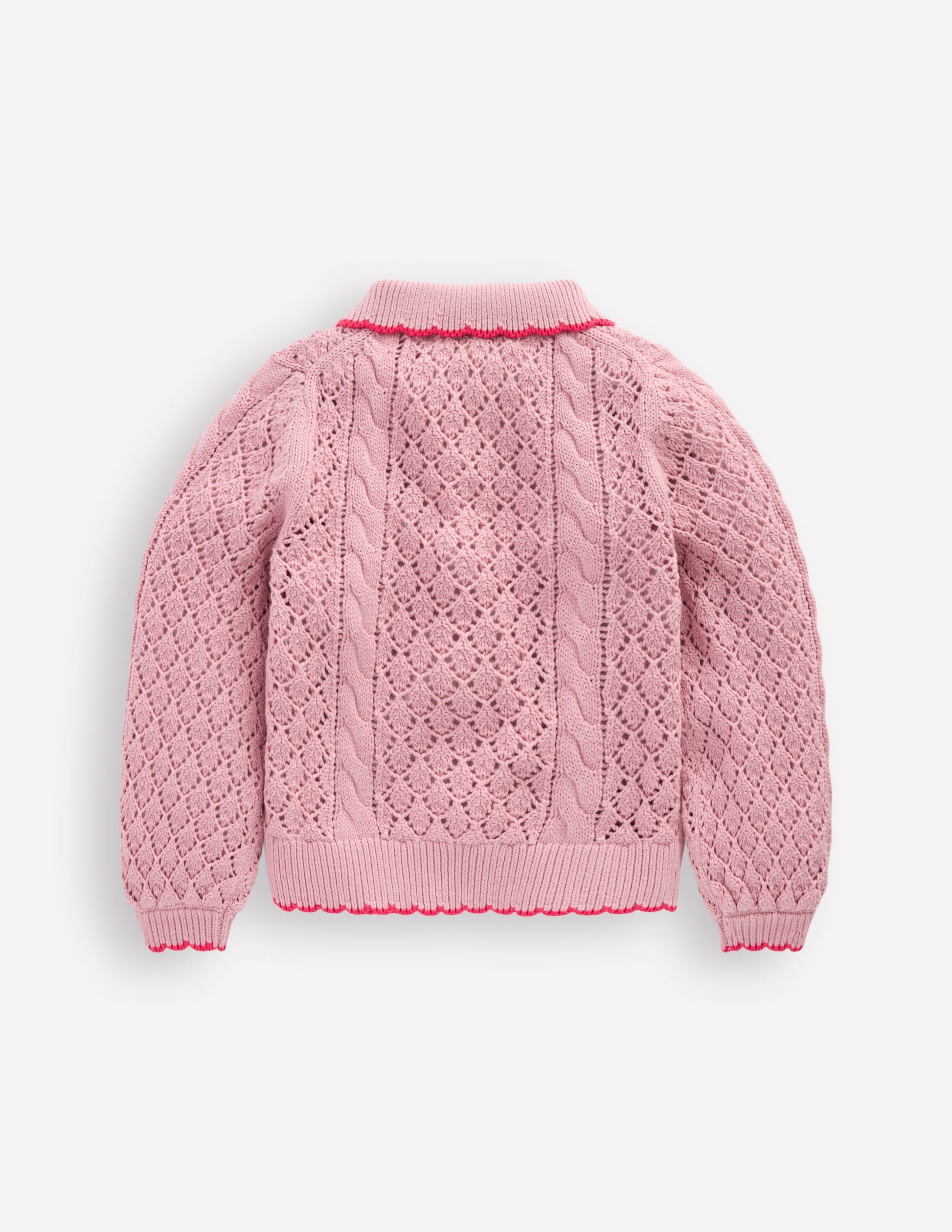 Bestickte Baumwoll-Strickjacke-Vintage-Rosa-2