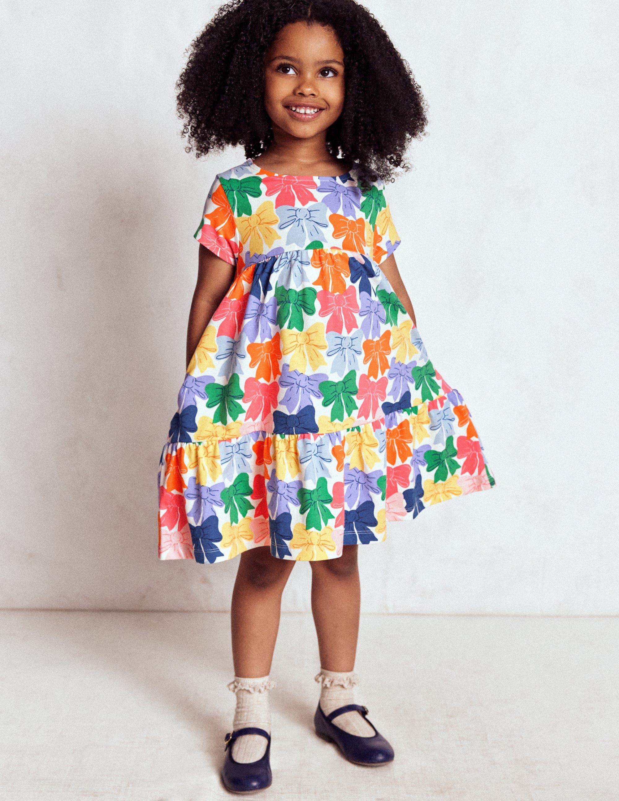 Ariel Jerseykleid zum Herumwirbeln-Bunt Regenbogen Schleifen - Image 1