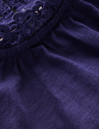 Jerseyoberteil mit Lochstickerei-Steuerbordblau-4