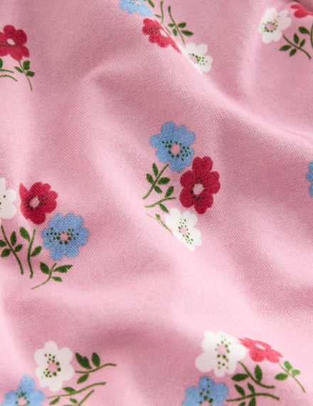 Bedrucktes Sweatshirt-Kuddelmuddel Blumenmuster