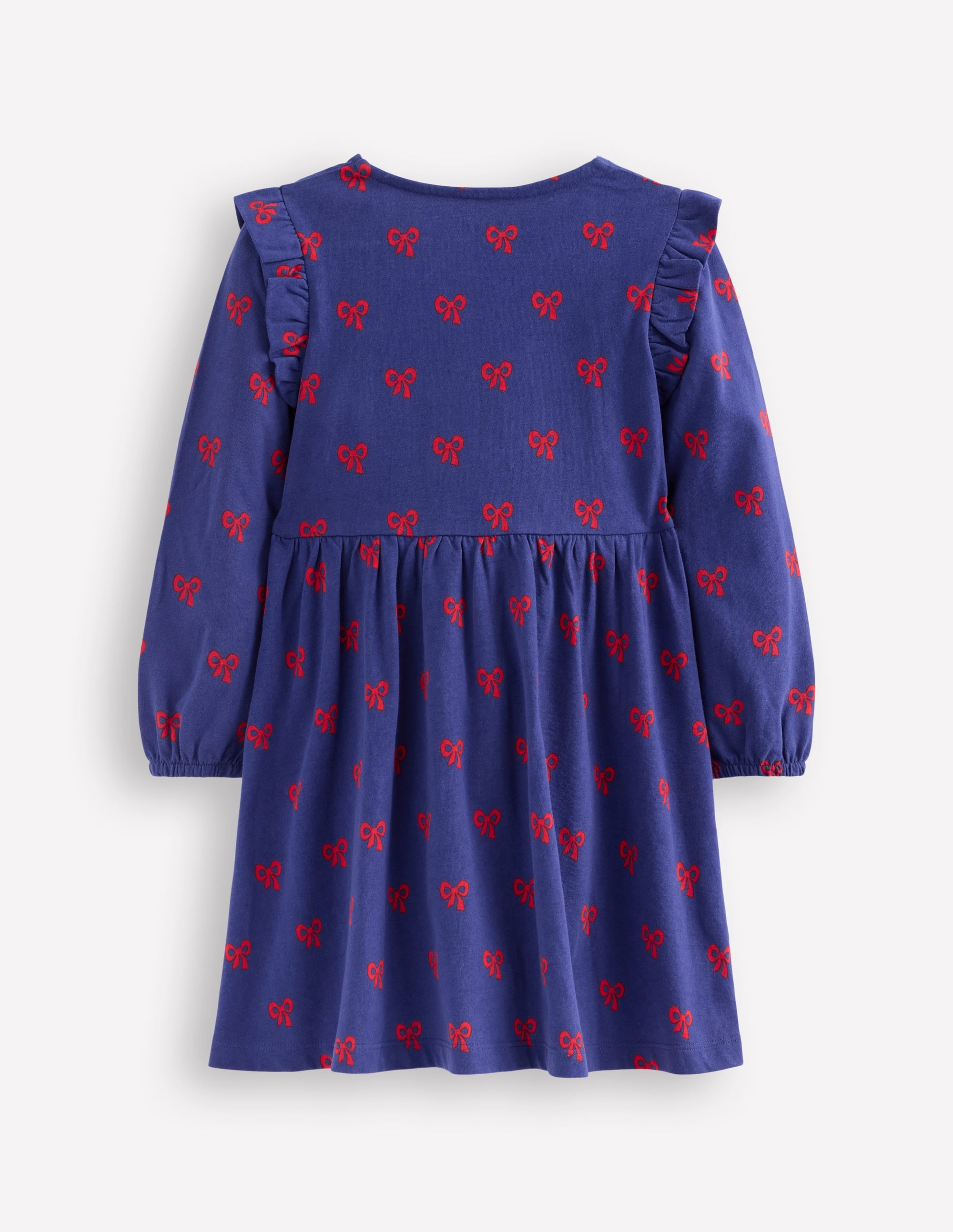 Posie Langärmliges Jerseykleid-Steuerbordblau Winzige Schleifen - Image 2