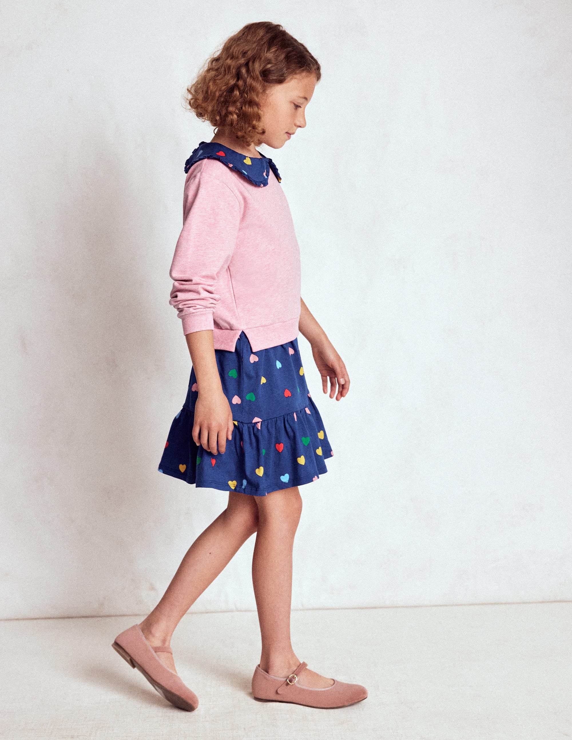 Robe-sweat 2-en-1-Cœurs bleu tribord multi - Image 3