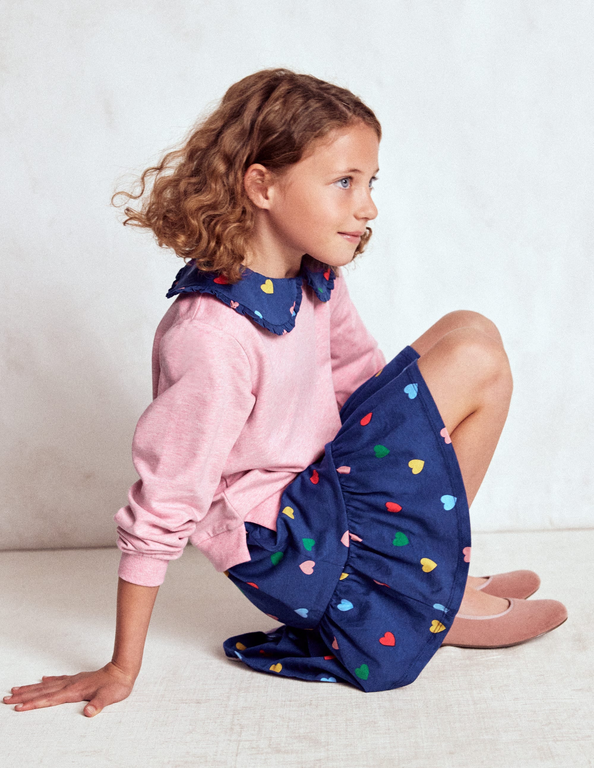 Robe-sweat 2-en-1-Cœurs bleu tribord multi - Image 4