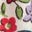 T-Shirt-Kleid mit Applikationen-Rosarot Blumenbeet Herzen