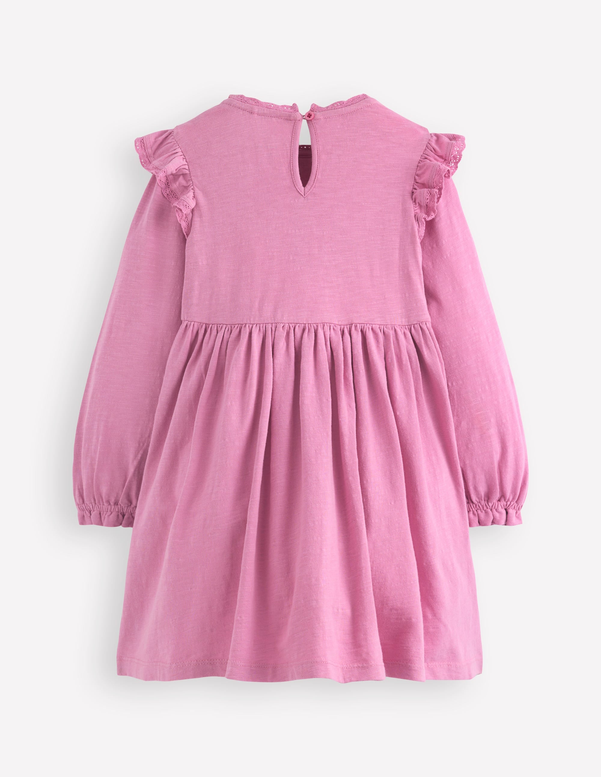 Jerseykleid mit Spitzenbesatz-Kirschblütenrosa - Image 6