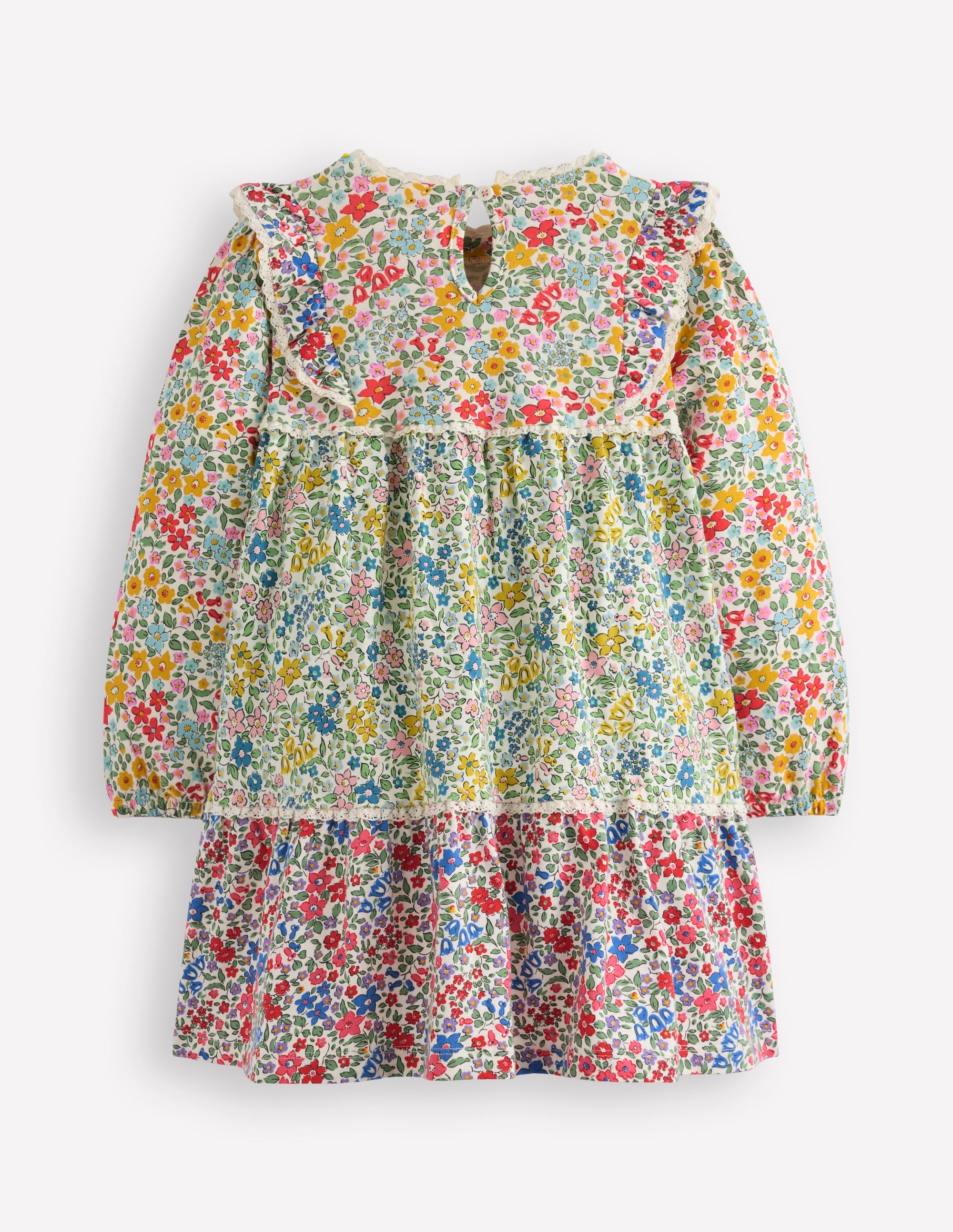 Robe motif pêle-mêle en jersey-Lit de fleurs pêle-mêle - Image 2