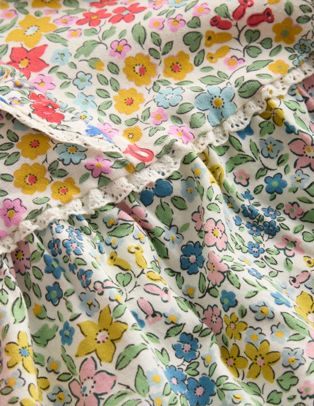 Robe motif pêle-mêle en jersey-Lit de fleurs pêle-mêle - Image 3