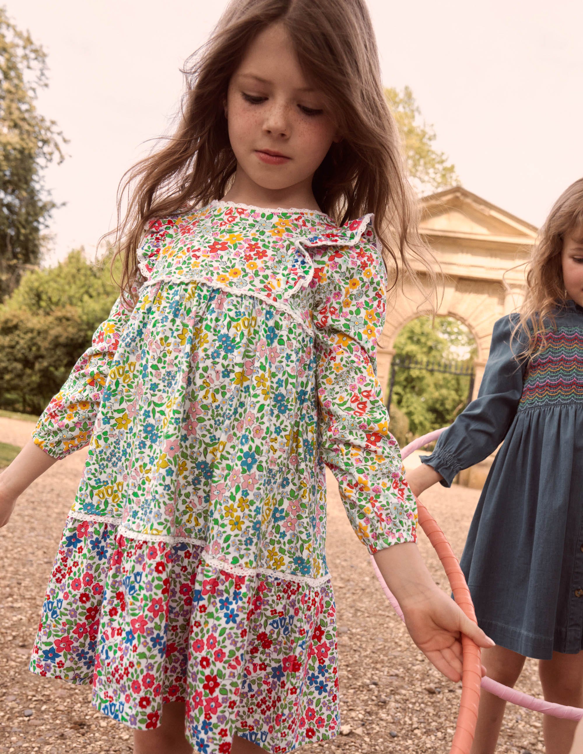 Robe motif pêle-mêle en jersey-Lit de fleurs pêle-mêle - Image 4