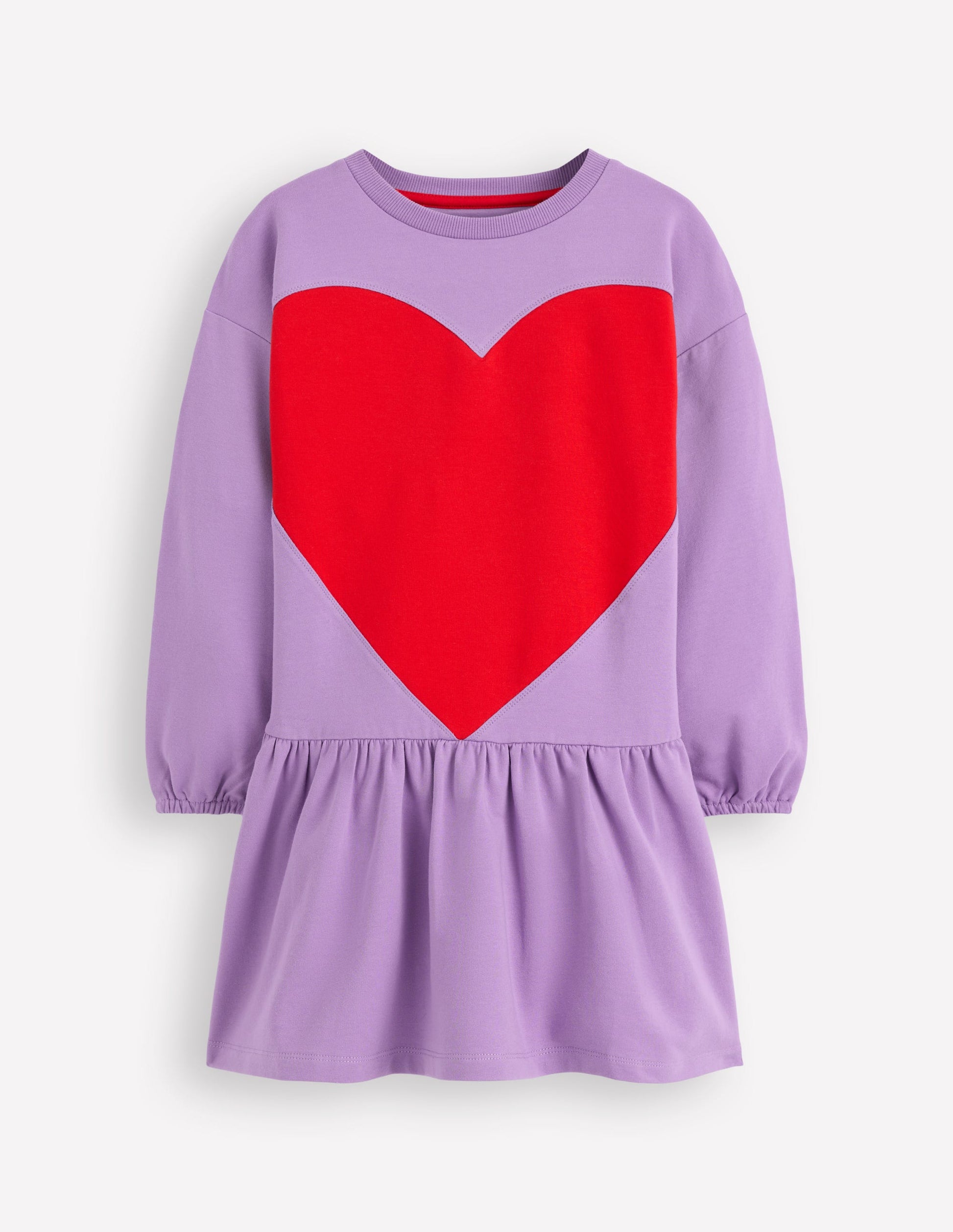 Sweatshirt-Kleid mit Logo-Asternlila-2