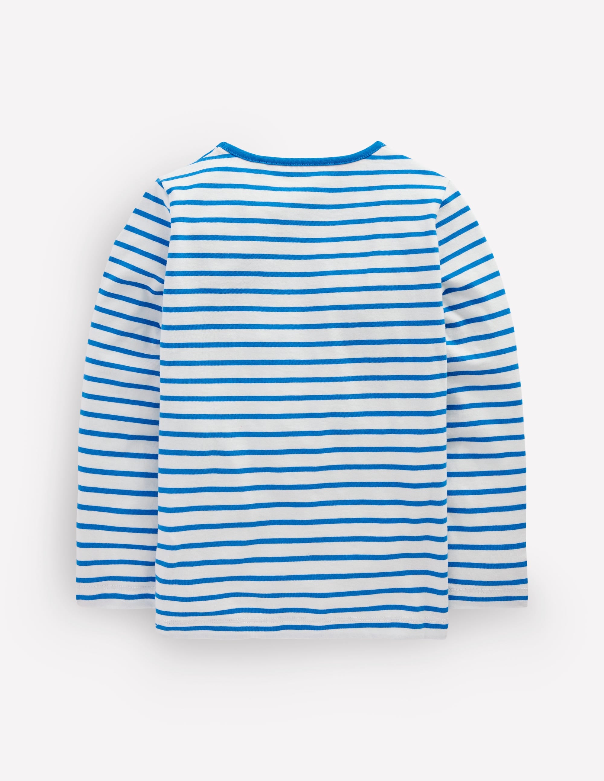 Riso Langarmshirt-Sanftes Naturweiß/Eisvogelblau - Image 2