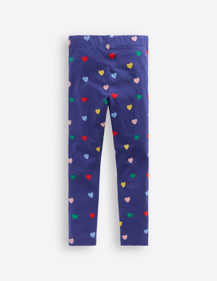 Legging fun-Cœurs bleu tribord multi