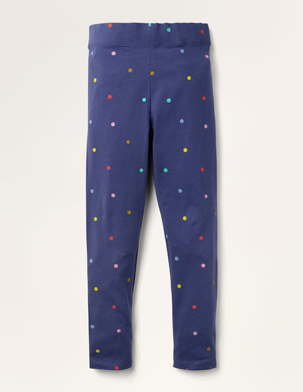 Lustige Leggings-Steuerbordblau Konfettipunkte