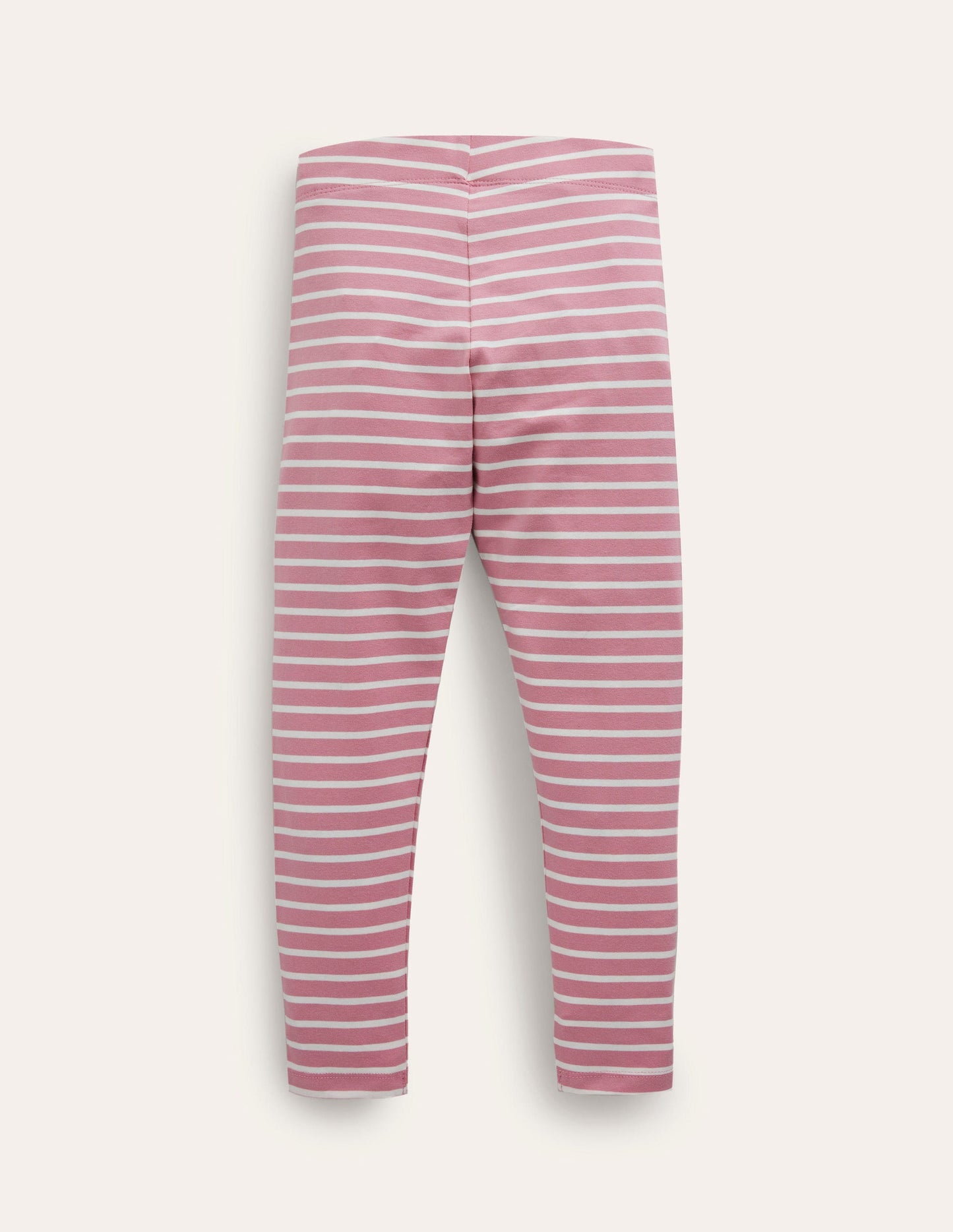 Lustige Leggings-Kirschblütenrosa/Naturweiß, Gestreift