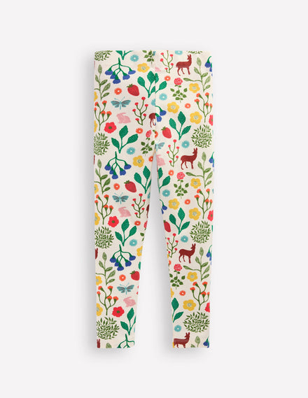 Lustige Leggings-Naturweiß Waldspaziergang
