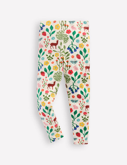 Lustige Leggings-Naturweiß Waldspaziergang