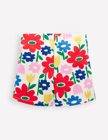 Short pour faire la roue-Fleurs pop multi