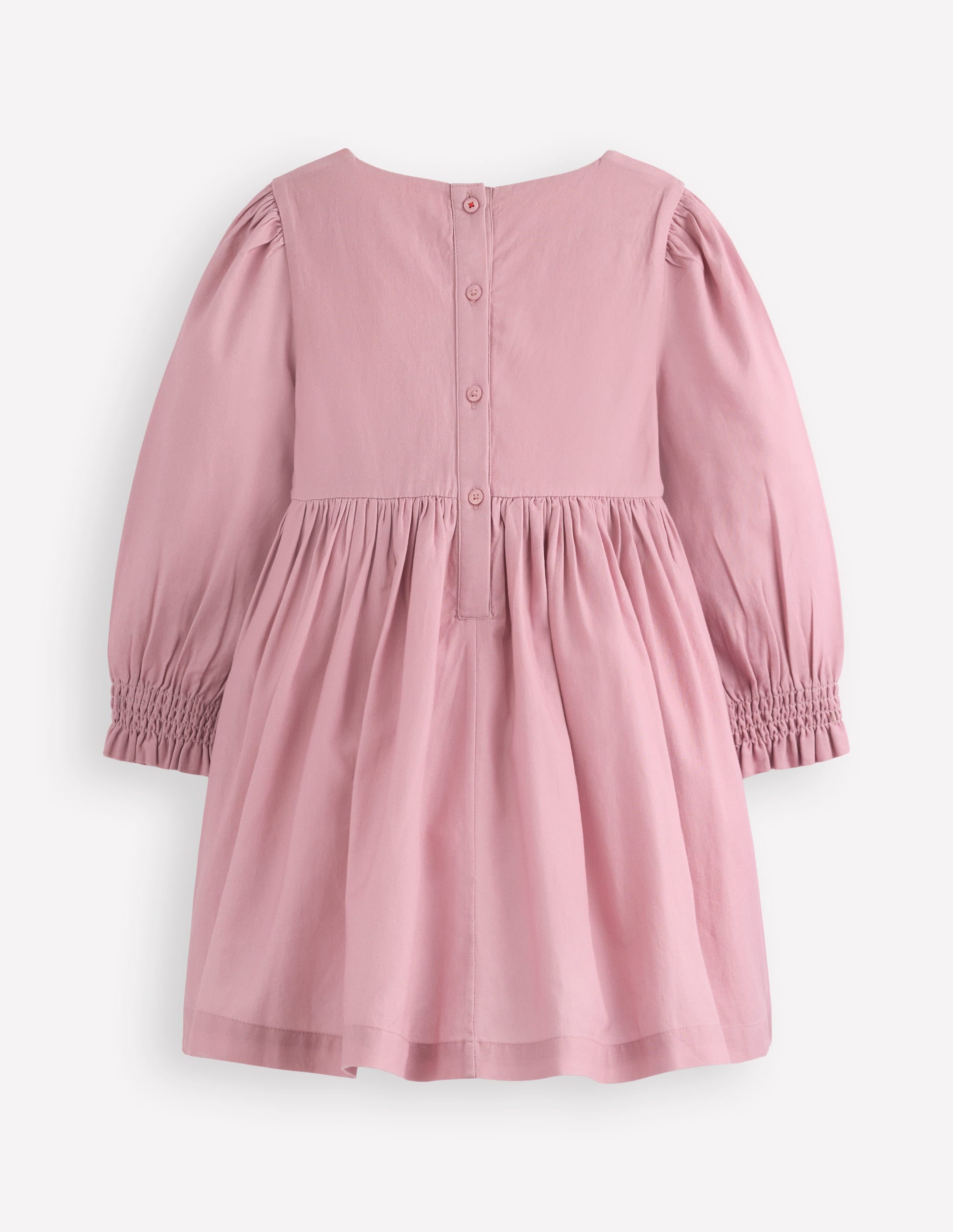 Madeline Langärmliges Kleid-Kirschblütenrosa Pferde - Image 5