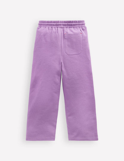 Jogginghose mit weitem Bein und Applikation-Asternlila Äpfel-3