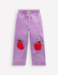 Bas de jogging Bobbie à appliqués-Pommes violet aster