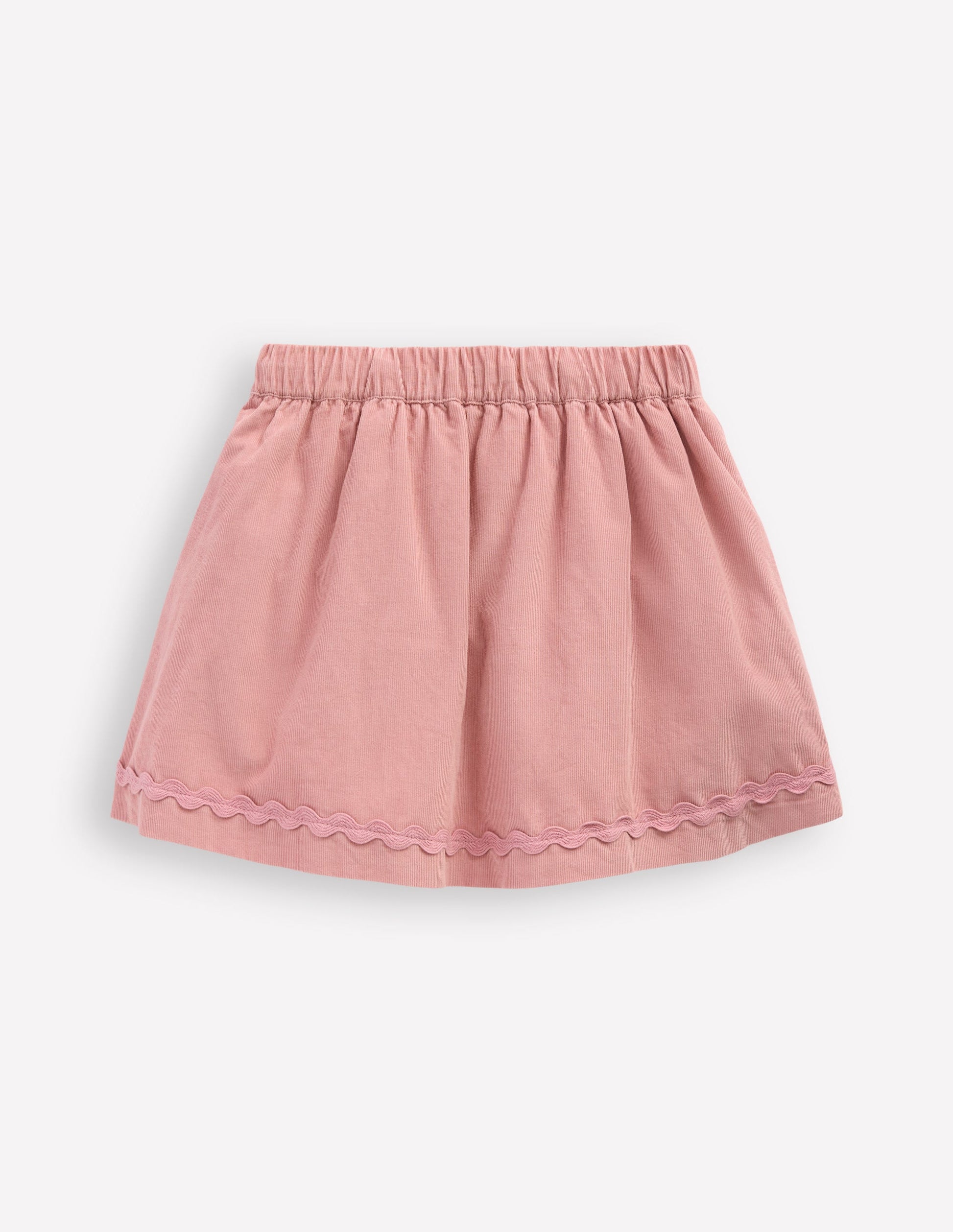 Rock mit Zackenlitze-Vintage-Rosa-2