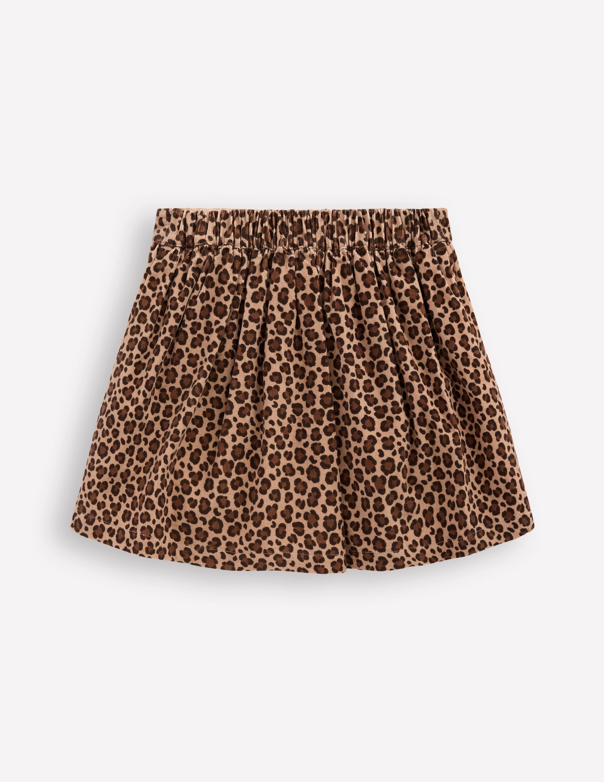 Button-through Mini Skirt-Leopard Print - Image 2